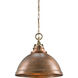 Admiral 1 Light 20 inch Antique Brass Pendant Ceiling Light